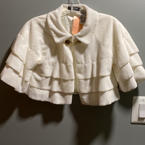 BRAND NEW GIRLS DRESS SIZE 7/8! COLOR IS IVORY. STUNNING IN PERSON. NWT. - Picture 12 of 13